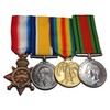 WW1 Medals 1914-15 Star British War Victory & Defence medal