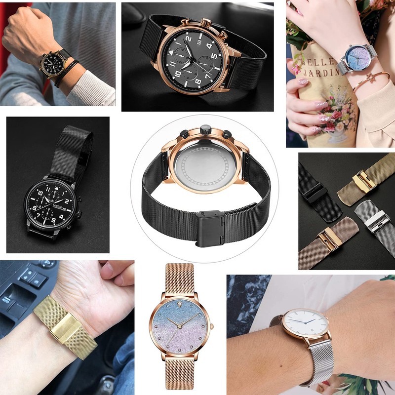 [ＳＥＵＥＲ＼時仕] 時計ベルト クイックリリース 腕時計用ベルト17mm 18mm 19mm 20mm 316L ステンレス鋼 光沢