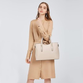 Miss Lulu Women's Handbag Shopper Medium Shoulder Bags 2-Piece Set