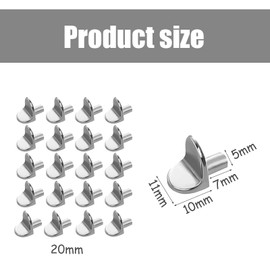 20 Pcs Shelf Support Pegs, L-Shaped Shelf Support Pegs, Antirust Kitchen Cupboard Shelf Pegs, 5mm Wardrobe Shelf Pegs for Furniture Kitchen Cabinet Bookcase Closet Wardrobe Cupboard