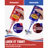 Thread Lock Blue and Red, Threadlocker Medium and Strong Strength,