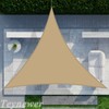 Teynewer Sun Shade Sail Triangle 3.6x3.6x3.6m Waterproof Shade Sail for