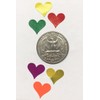 Hearts Kids Stickers in 10 Colors 0.5 inch (13mm) -