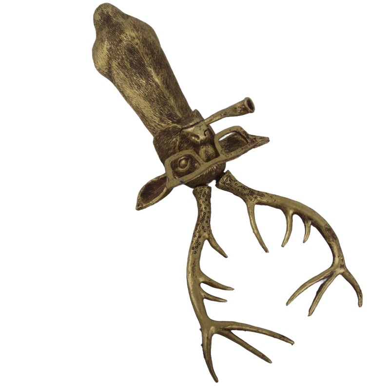 Home Decor Waterproof Bronzed Resin Animal Hanging Sculpture Sunscreen Animal