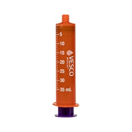 Vesco Medical ENFit Amber Syringes 35ml