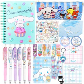 Stationery Set, Cartoon Office Supplies, Kawaii School Supplies, School Supplies Gift Set, Diary, Pencil Case, Ballpoint Pen, Neck Strap, Bookmark, Keyring, Notepad, Sticker, Children's Gifts