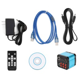 USB Microscope Camera Video Picture & Video KP-2307V 21MP HDMI C Mount Experiment Microscope Camera Lens Connector C/CS 7x Digital Zoom Industrial Camera Sensor US Plug 21 Million Pixels Adjustable