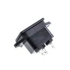 GANASOME 5 Pcs IEC 320 C14 Panel Mount Electrical Plug
