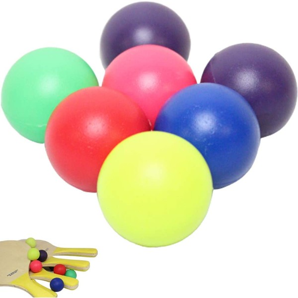 W4W Beach Paddle Ball Replacement Balls – Extra Balls for Pro Kadima & Smashball Racket (Set of 7 Balls)
