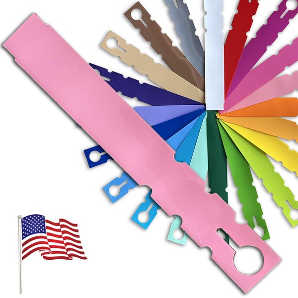 TAGKRAFTERS 7" x 1" Pink - 150 Pcs - Plastic