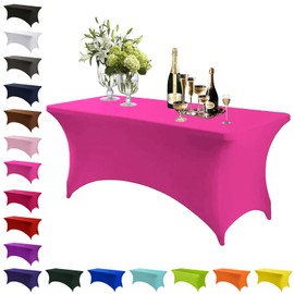 Mienocol Spandex Tablecloths Stretchy Rectangle Washable Universal Patio Kitchen Event Wedding Cocktail Bar Exhibition Banquet Party