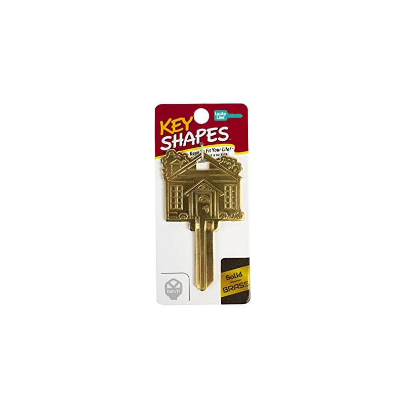 Lucky Line Brass House Key KW1/11 (B405K)