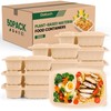 100 Piece (50 Pack) Meal Prep Containers Reusable - 2