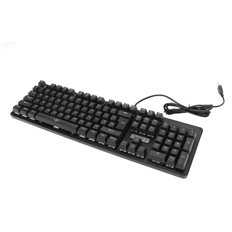 Mechanical Gaming Keyboard Wired RGB Backlit 104 Keys ABS Blue