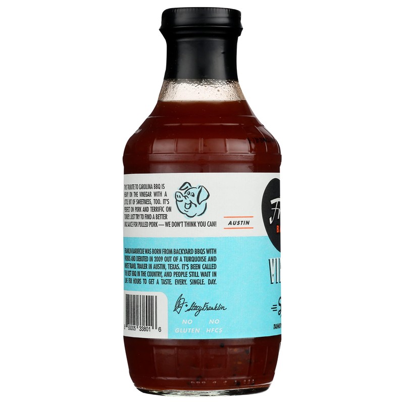 Franklin Barbecue Vinegar BBQ Sauce, 18 OZ