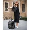 LUGGEX Underseat Carry On Luggage with Wheels, Stylish Lightweight Under
