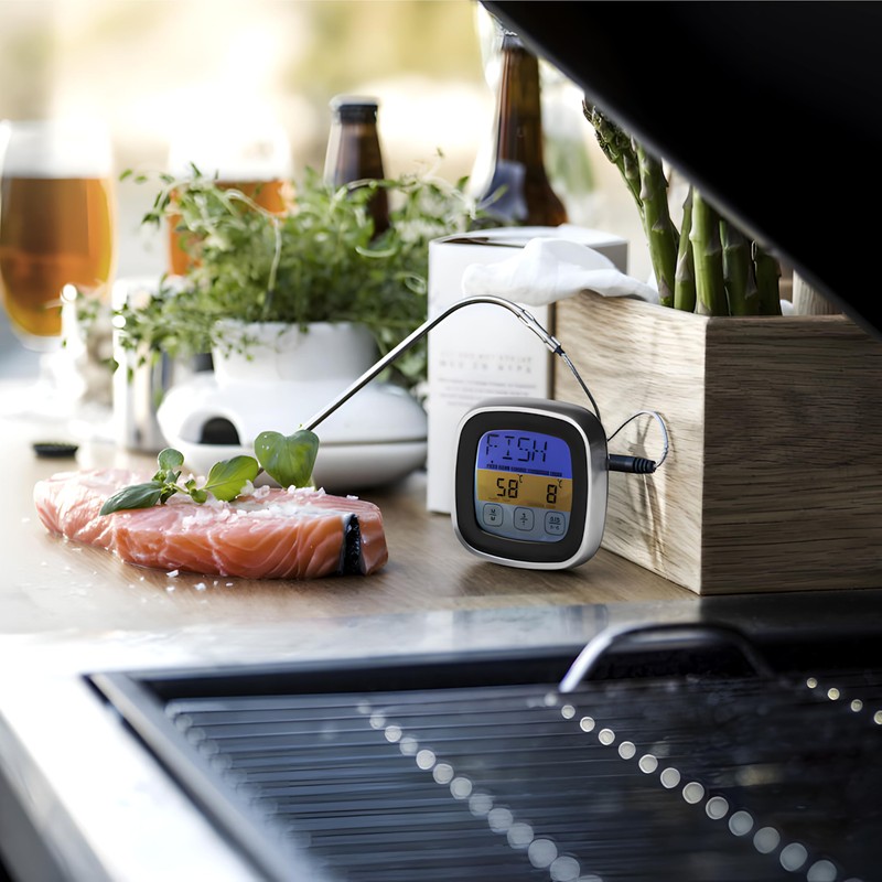 Retoo Roasting Thermometer, Digital Meat Thermometer, Grill Thermometer, Kitchen Thermometer,