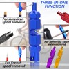 TORMEN Bike Valve Core Remover Tool 3 in 1 Bike
