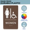 ADA CENTRAL SIGNS - 6"X9" Womens Accessible Restroom Sign -