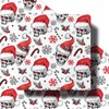 RUSPEPA Gothic Christmas Wrapping Paper Roll for Men Women, Mini