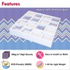 Foroomaco 4pcs EVA Acoustic Diffusers 12"x12"x2" (Total 24"x24"x2"), Waffle Style