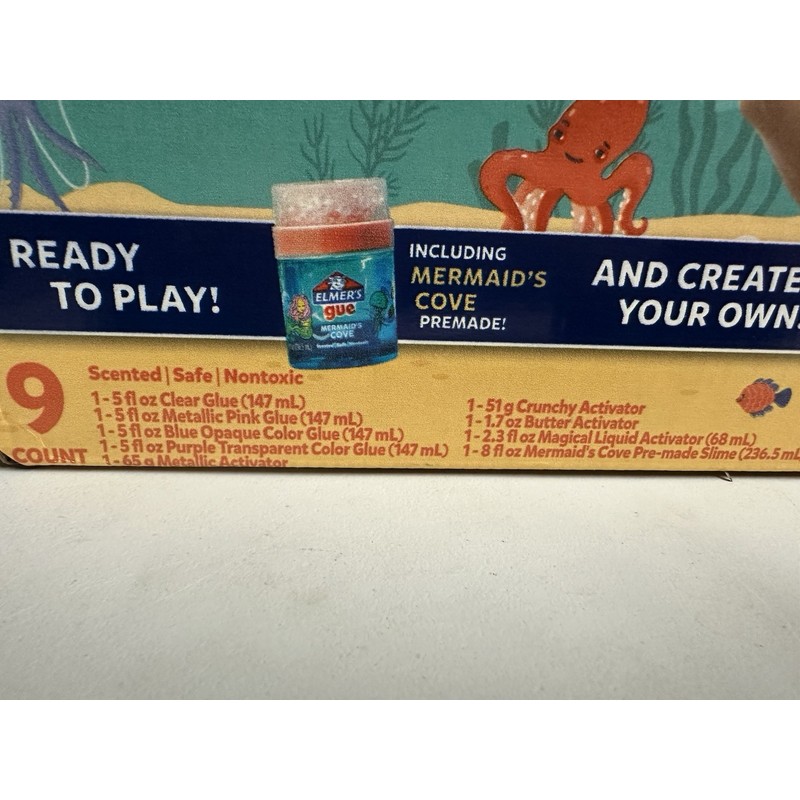 Elmer's NEW Elmer's Ocean Dive Slime Kit 9ct Mermaid's Cove