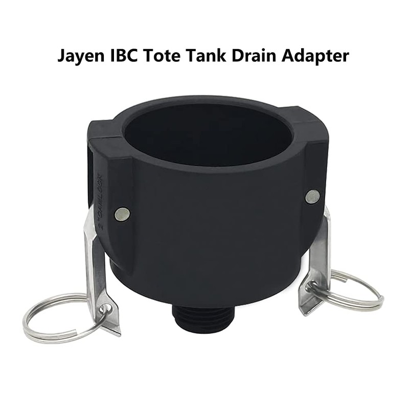 275 330 Gallon IBC Tote Tank Drain Adapter Fittings 2"