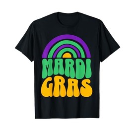 Mardi Gras Carnival Beads New Orleans French Festival Parade T-Shirt