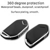Yonmcfn for kia key fob cover with metal/leather keychain,TPU Key