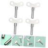 DOITOOL 4pcs Steel Clock Winding Keys Clock Repair Winding Tools