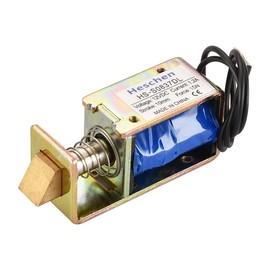 Heschen Electromagnet HS-S0837DL DC12V 1A 15N 10mm Hub Push Pull Type Open Frame Door Lock