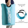 YOUDENOVA ランドリーバスケット 大容量82L せんたくかご 85％防水性 折りたたみ 撥水加工 耐荷重15KG 洗濯物入れ 取っ手付き