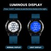 Dayllon Metal Case Ultra-Thin Minimalist Sports Digital Watch for Men