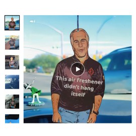 Unbranded Jeffrey  Epstein "This Air Freshener Didn't hang itself"  (Citrus Scent)