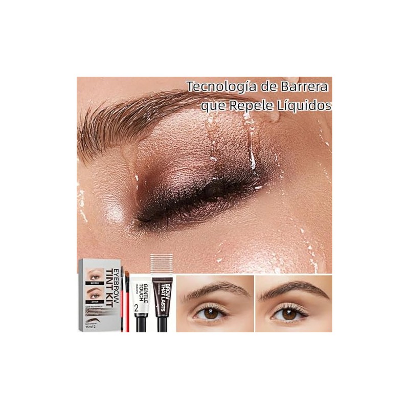 Kit de Tinte para Cejas Profesional para Mujeres - Duración