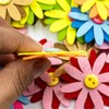Summer-Ray 40pcs Double Layer Felt Colorful Daisy Laser Cutout Applique