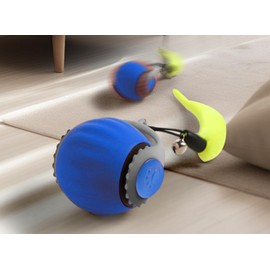 LONMATO Interactive Cat Ball Toy Cat Toys for Indoor Cats, Automatic Rolling Cat Toy, Automatic Moving Cat Toys for Bored Indoor Adult Cats, Electric Rolling Ball Toy Dogs Cat Balls Pet Toys (Blue)