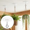 Sibba 3-Pack Heavy Duty Adhesive Ceiling Hooks Drill-Free Wall Hooks