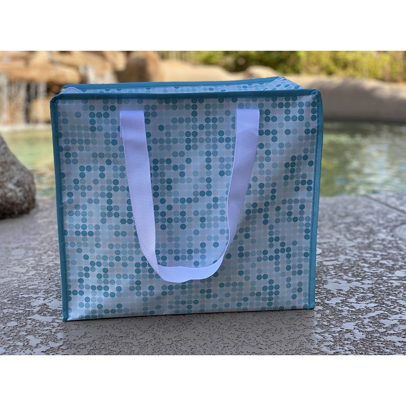 Foremost Reusable Bag Large Insulated Assorted Patterns 4 Pack Multi-Purpose