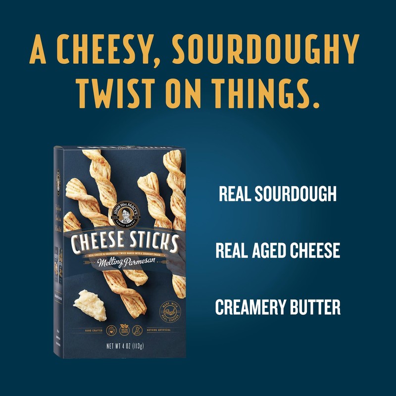 John Wm. Macy - Melting Parmesan CheeseSticks - Hand Crafted,