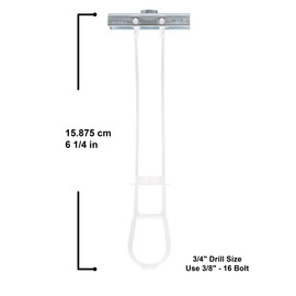TOGGLER SNAPTOGGLE BC Toggle Anchor, Zinc-Plated Steel Channel, Made in US, 3/8" to 2-1/2" Grip Range, For 3/8"-16 UNC Fastener Size (Pack of 25)
