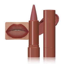 BINGBRUSH Matte Longwear Lipstick and Lip Liner Set, 2-in-1 Gradient Lip Combo Soft Lightweight (02#-Smokey Rose, 1 Count (Pack of 1))