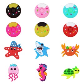 Generisch Bicycle Spoke Clips for Kids Bikes - Pack of 12 Colourful Spoke Decoration - Easy Assembly Bicycle Accessories - For Girls and Boys - Spoke Decoration for All Bike Types