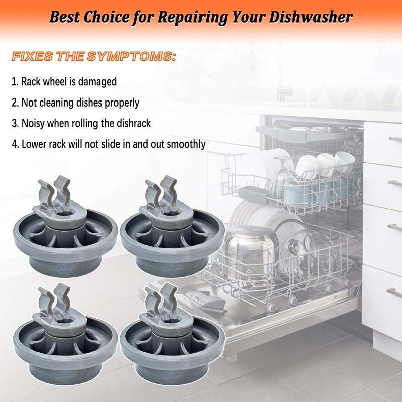 4581DD3003B Dishwasher Lower Rack Wheels 4581DD3003C for LG Dishwasher Lower