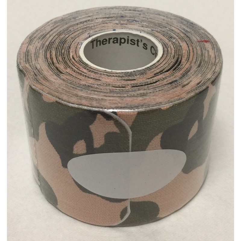Therapist’s Choice® Kinesiology Tape Pre-Cut Roll (2-Inch x 16.4-Feet) (Camo)