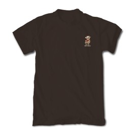 Riot Society Cowboy Teddy Bear Embroidered Mens T-Shirt - Dark Chocolate, XX-Large