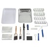 Vaughan 21 Piece Paint Kit with Brushes, Tray, Liners, Accessories,