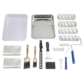 Vaughan 21 Piece Paint Kit with Brushes, Tray, Liners, Accessories, Home DIY Painting Set - 050174E