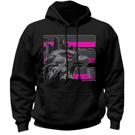 SafetyShirtz Men's Seattle Stealth Safety Hoodie, Pink/Gray/Reflective/Black - XX-Large