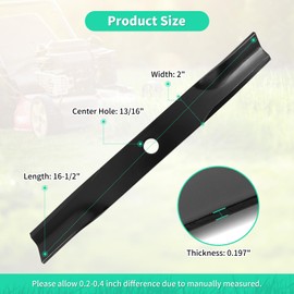 IDEASURE 1759055YP High Lift Blades for 48" Mower Deck, Compatible with Simplicity Snapper Ferris Lawn Mower, Replaces 1759055 1757303 1757303YP, 3 Pack